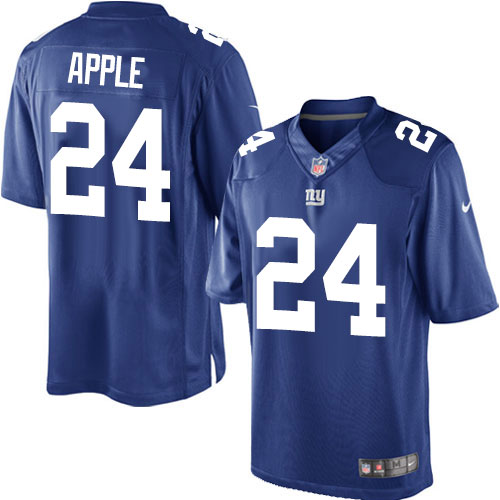 Men's Limited Eli Apple Nike Jersey Royal Blue Home - #24 NFL New York Giants
